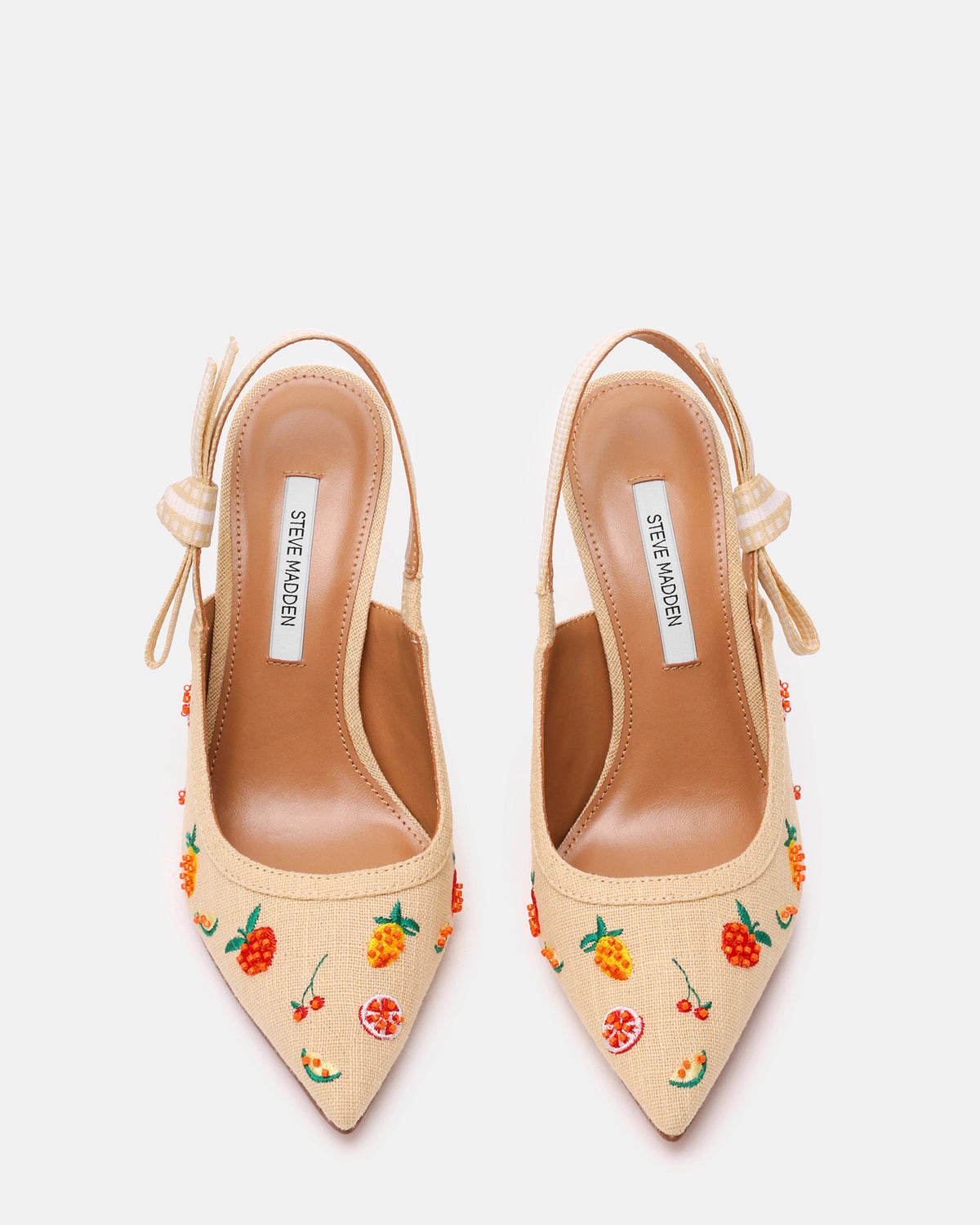 BRI Raffia Fruit Multi Slingback Pump Women's Heel Steve Madden FRUIT MULTI