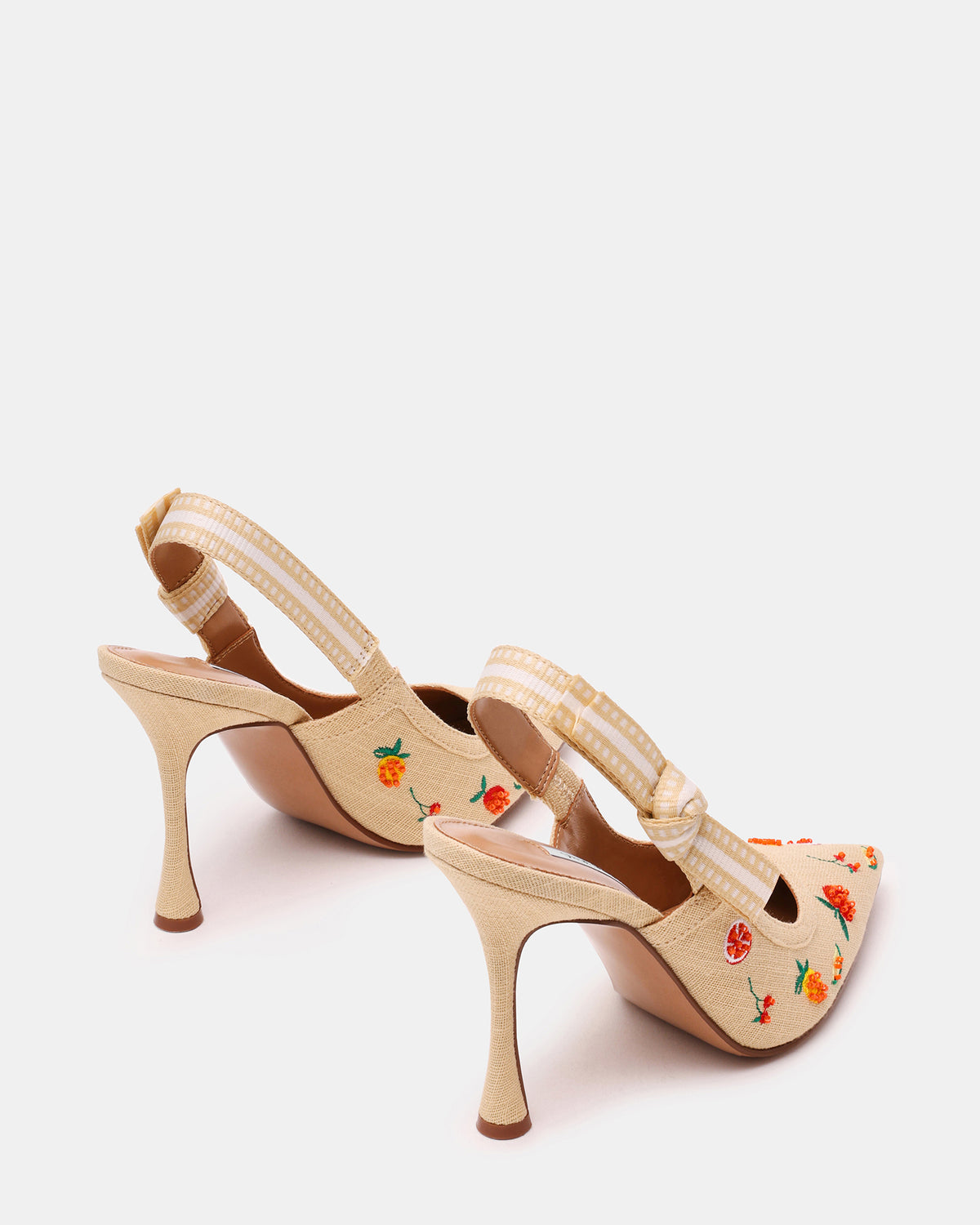 BRI Raffia Fruit Multi Slingback Pump Women's Heel Steve Madden FRUIT MULTI