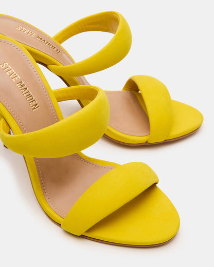 SATURN Yellow Stiletto Mule Women's Heel Steve Madden YELLOW