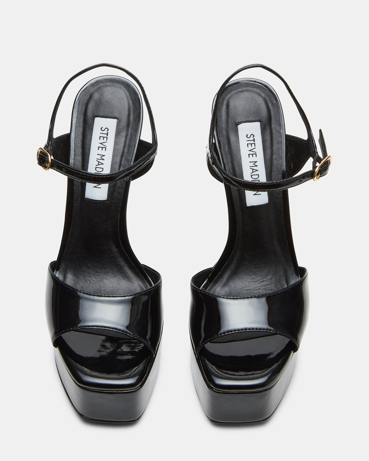 COLOGNE Black Patent Platform Stiletto Women's Heel Steve Madden BLACK PATENT