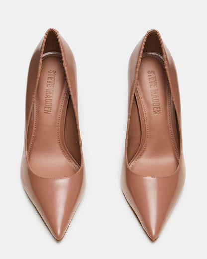 NOIR Mocha Pointed-Toe Stiletto Pump Women's Heels Steve Madden MOCHA