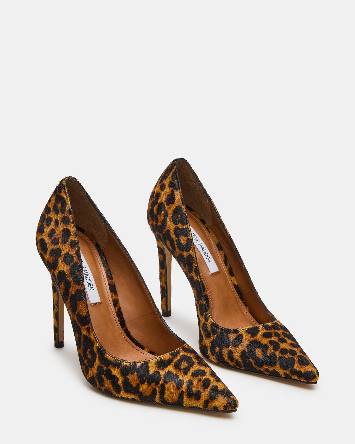 NOIR Leopard Pointed-Toe Stiletto Pump Women's Heels Steve Madden LEOPARD