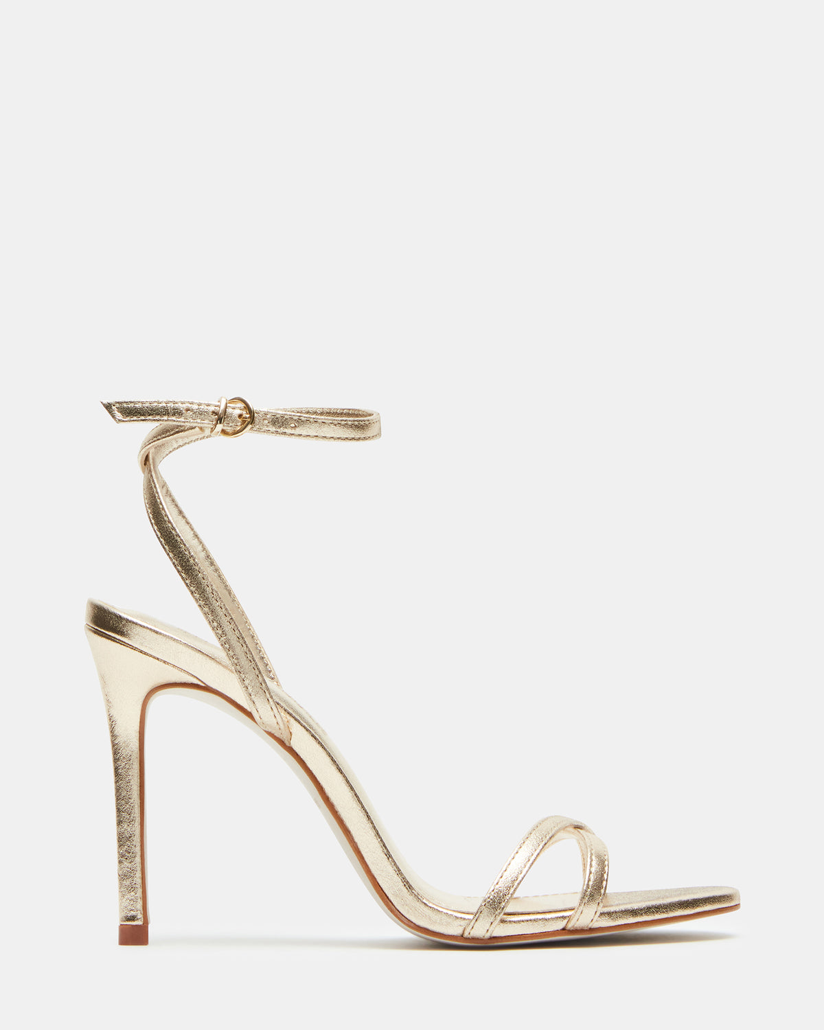 JYPSEY Gold Leather Strappy Stiletto Women's Heel Steve Madden GOLD LEATHER