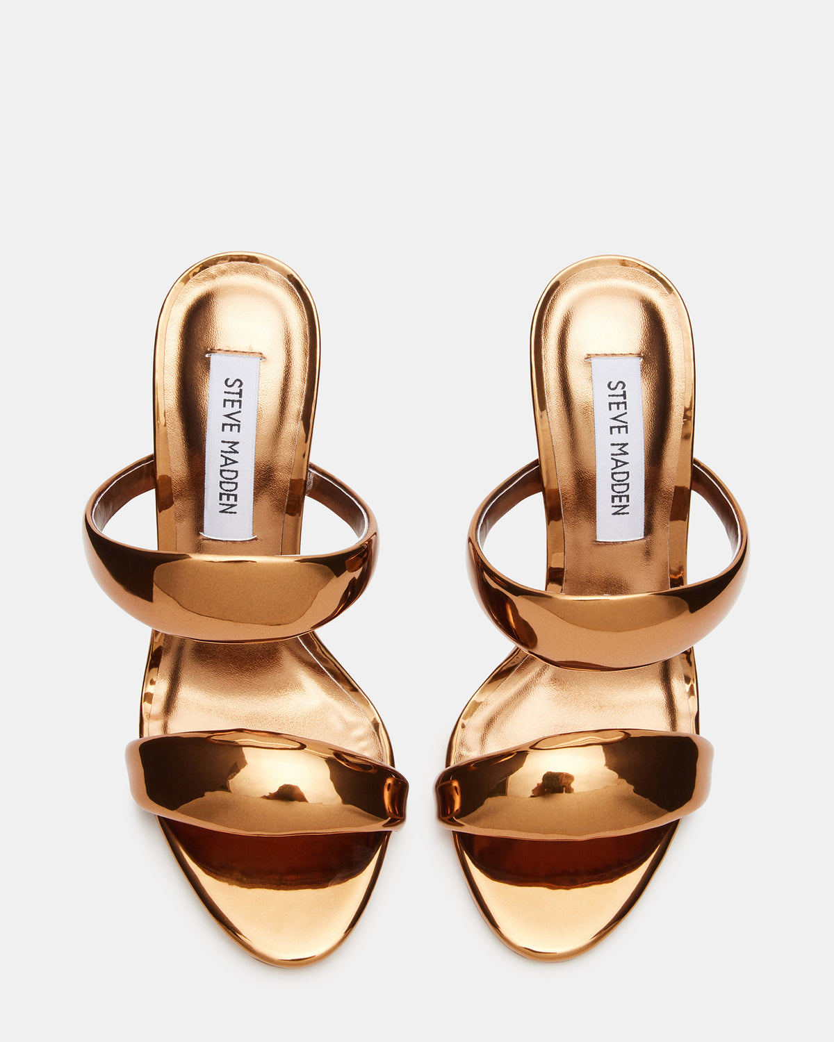 SATURN Bronze Stiletto Mule Women's Heel Steve Madden BRONZE