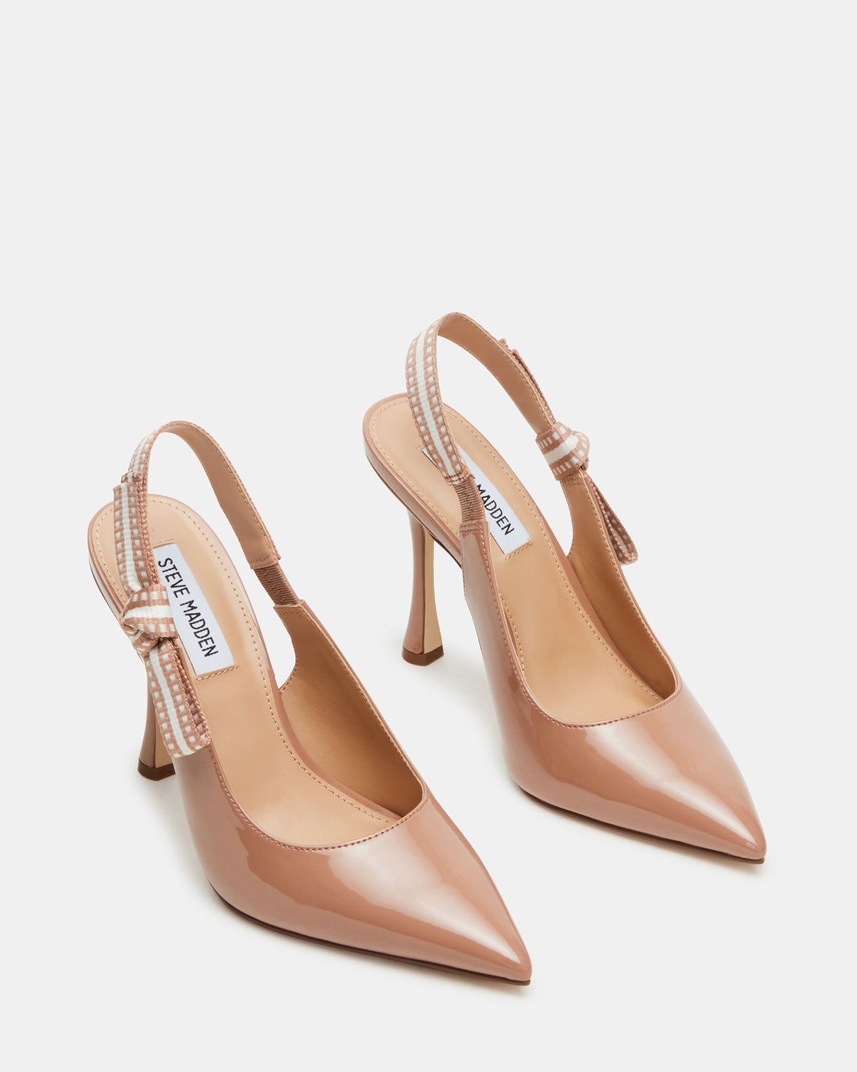 BRI Blush Patent Slingback Pump Women's Heel Steve Madden BLUSH PATENT