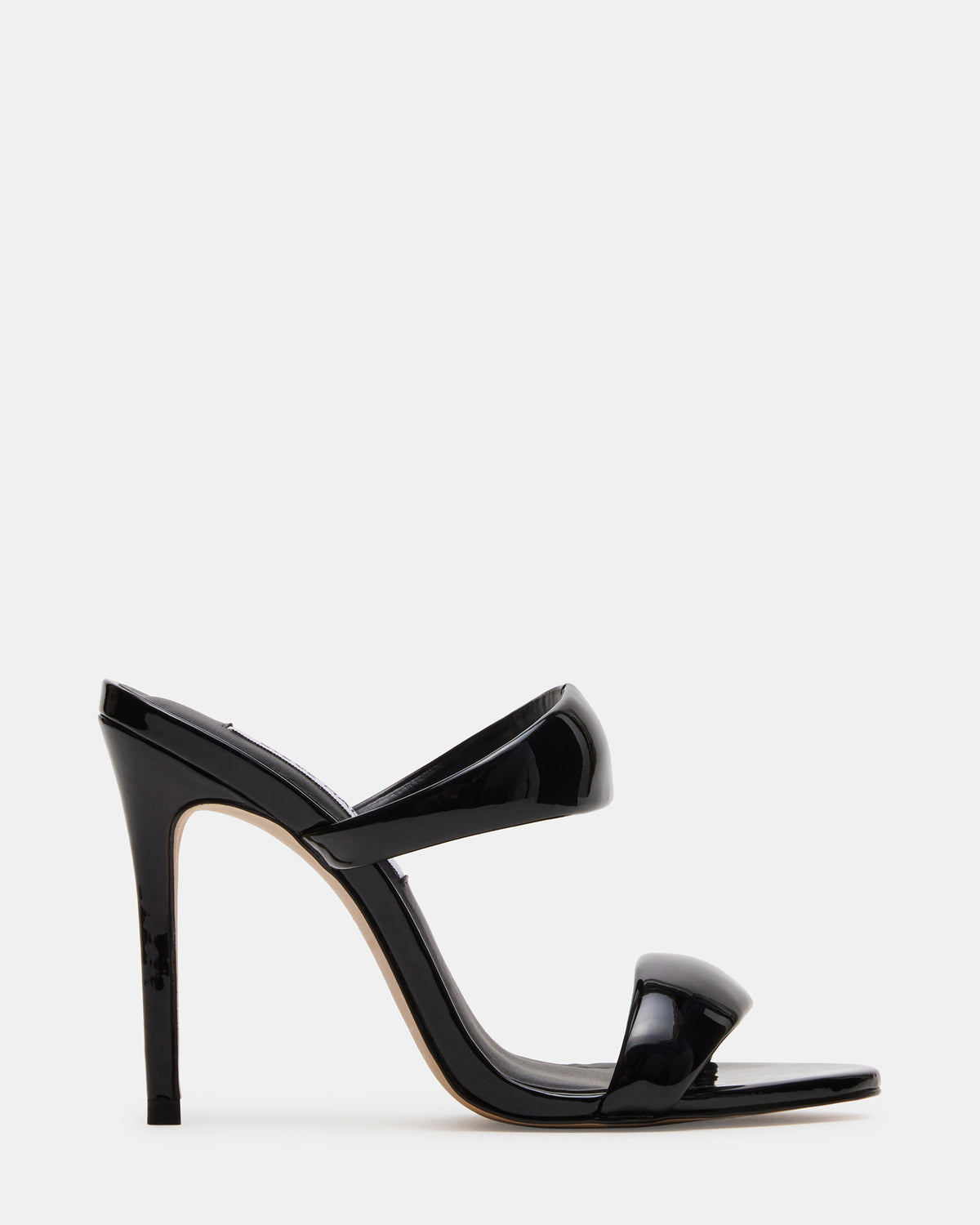 SATURN Black Stiletto Mule Women's Heel Steve Madden BLACK