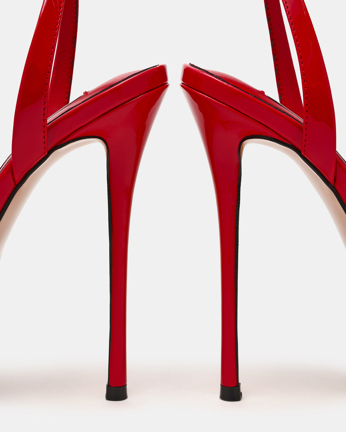 JEZZICA Red Patent Platform Stiletto Ankle Strap Women's Heel Steve Madden RED PATENT