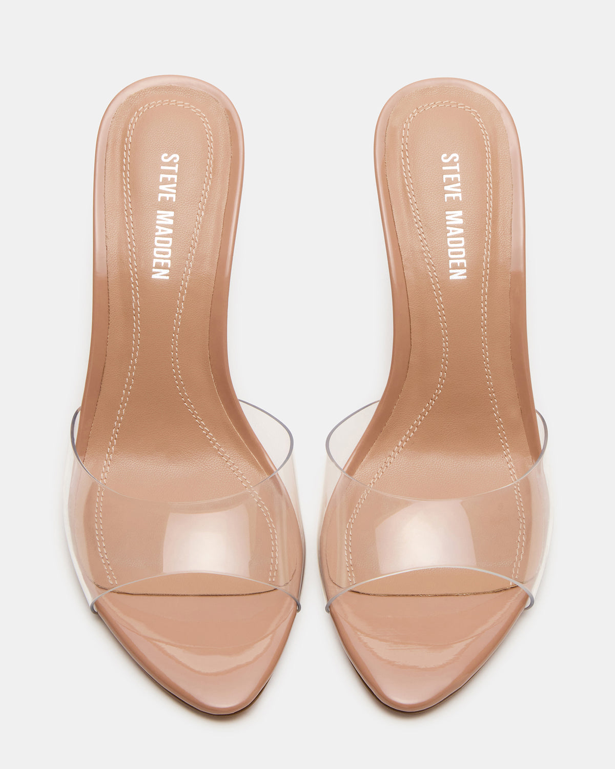 SANTI Clear Pointed-Toe Mule Women's Heel Steve Madden CLEAR