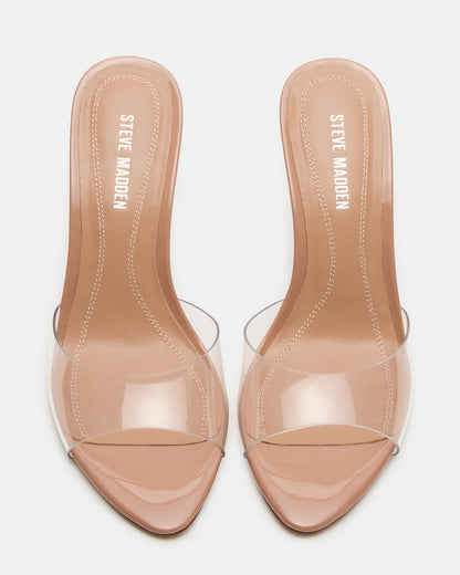 SANTI Clear Pointed-Toe Mule Women's Heel Steve Madden CLEAR