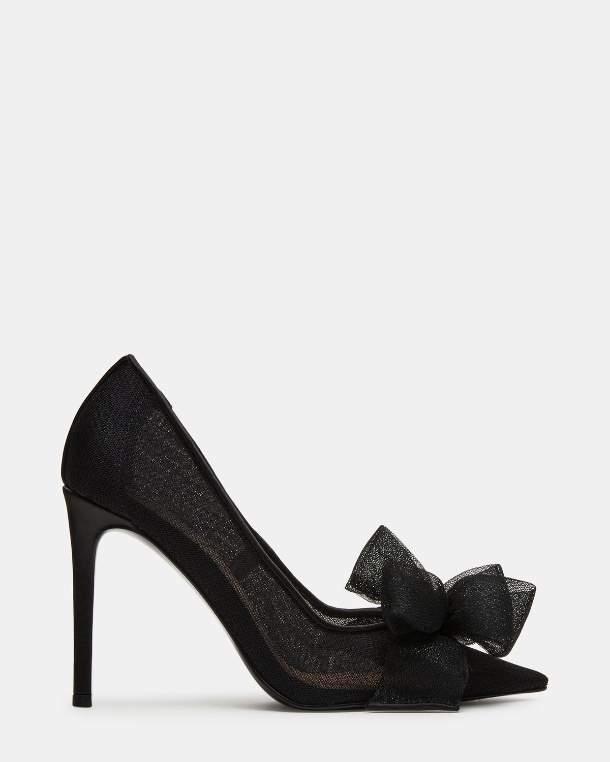 TAFFY Black Bow Pointed-Toe Stiletto Pump Women's Heel Steve Madden BLACK