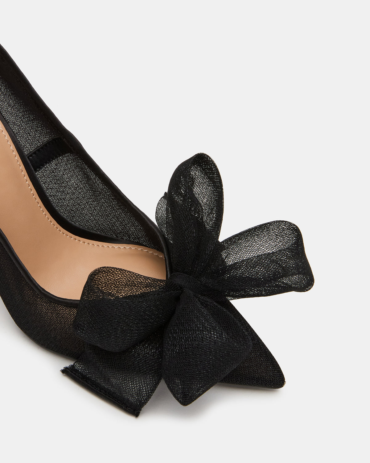 TAFFY Black Bow Pointed-Toe Stiletto Pump Women's Heel Steve Madden BLACK