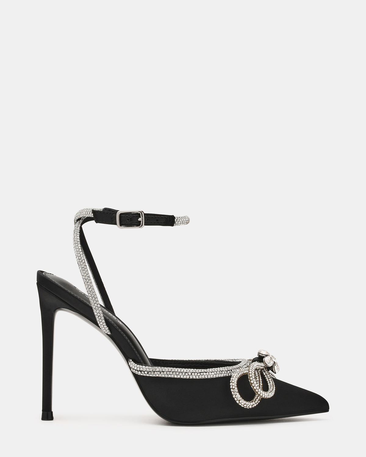 VIABLE Black Women's Rhinestone-Embellished Stilettos Steve Madden BLACK