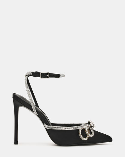 VIABLE Black Women's Rhinestone-Embellished Stilettos Steve Madden BLACK