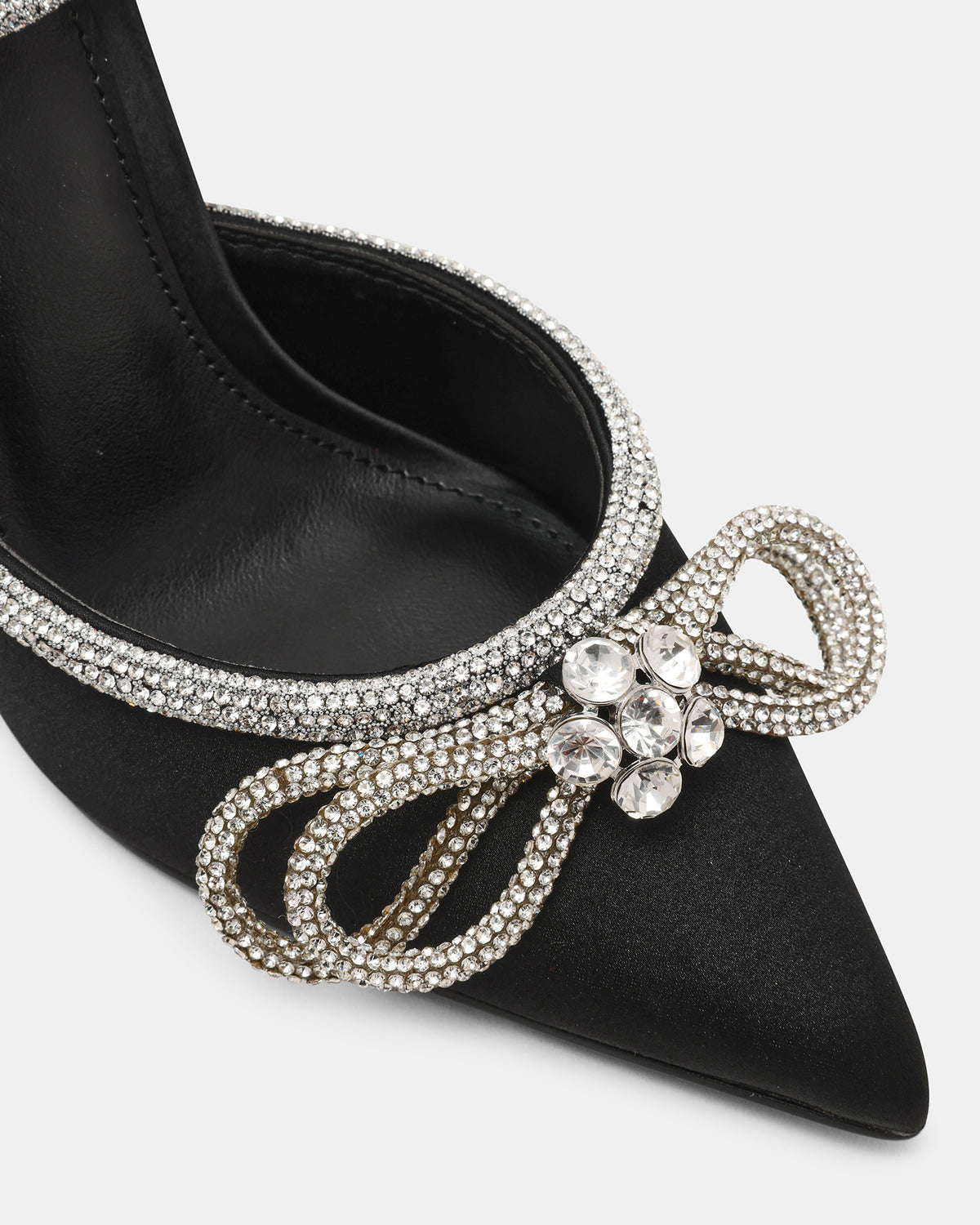 VIABLE Black Women's Rhinestone-Embellished Stilettos Steve Madden BLACK