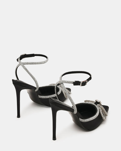 VIABLE Black Women's Rhinestone-Embellished Stilettos Steve Madden BLACK