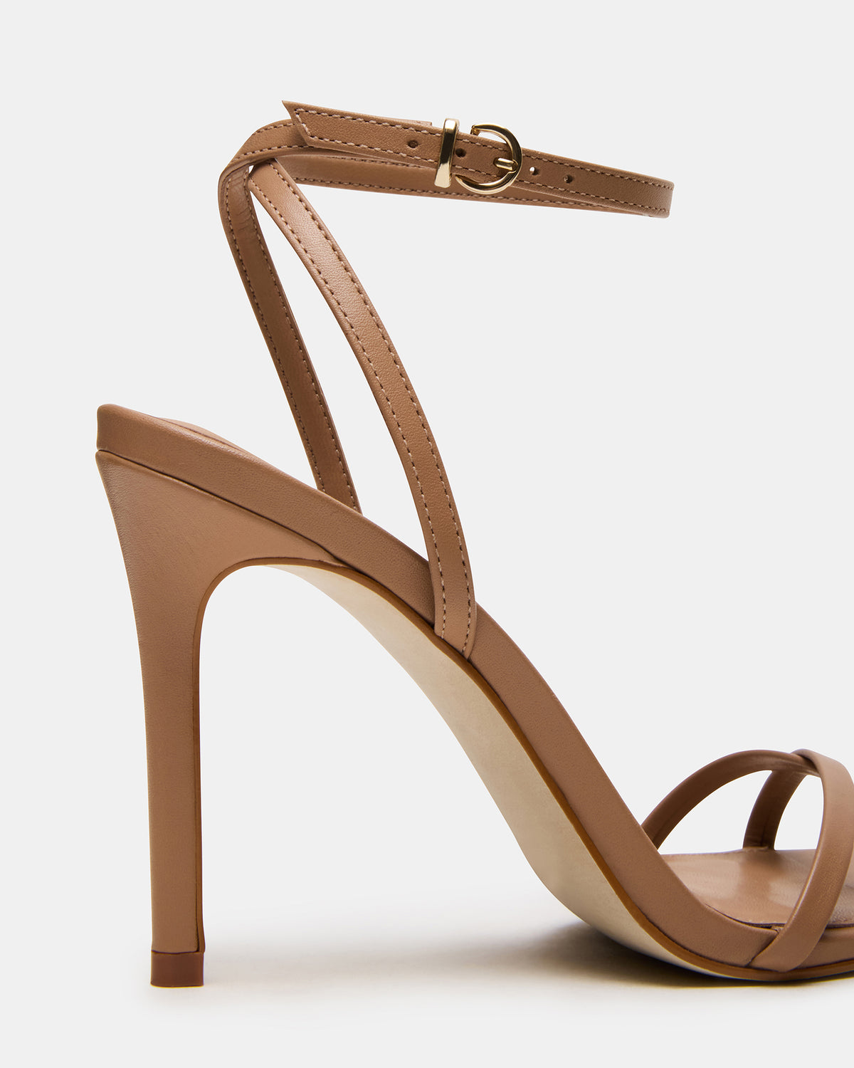 JYPSEY Tan Leather Strappy Stiletto Women's Heel Steve Madden TAN LEATHER