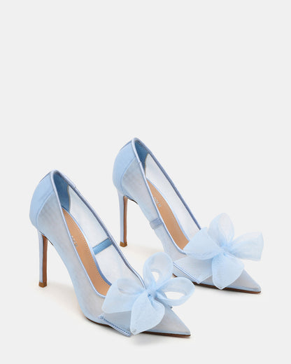 TAFFY Blue Bow Pointed-Toe Stiletto Pump Women's Heel Steve Madden BLUE