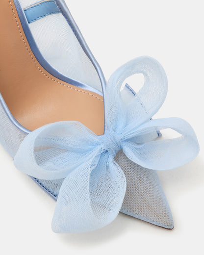 TAFFY Blue Bow Pointed-Toe Stiletto Pump Women's Heel Steve Madden BLUE
