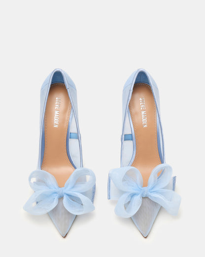 TAFFY Blue Bow Pointed-Toe Stiletto Pump Women's Heel Steve Madden BLUE