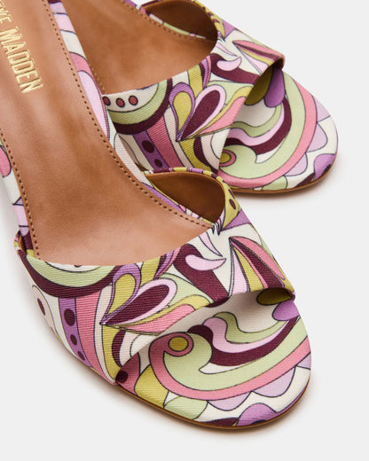 KENDRIX Pink Print Women's Mule Heel Steve Madden PINK PRINT
