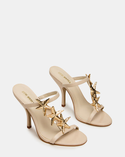 AQUARIAN Bone Star-Detail Round-Toe Mule Women's Heel Steve Madden BONE
