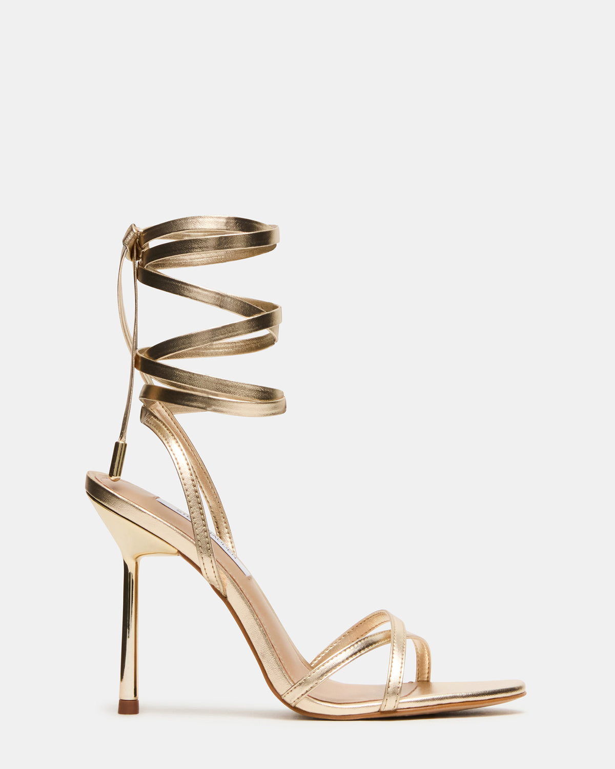 NERI Champagne Strappy Stiletto Round-Toe Women's Heel Steve Madden CHAMPAGNE