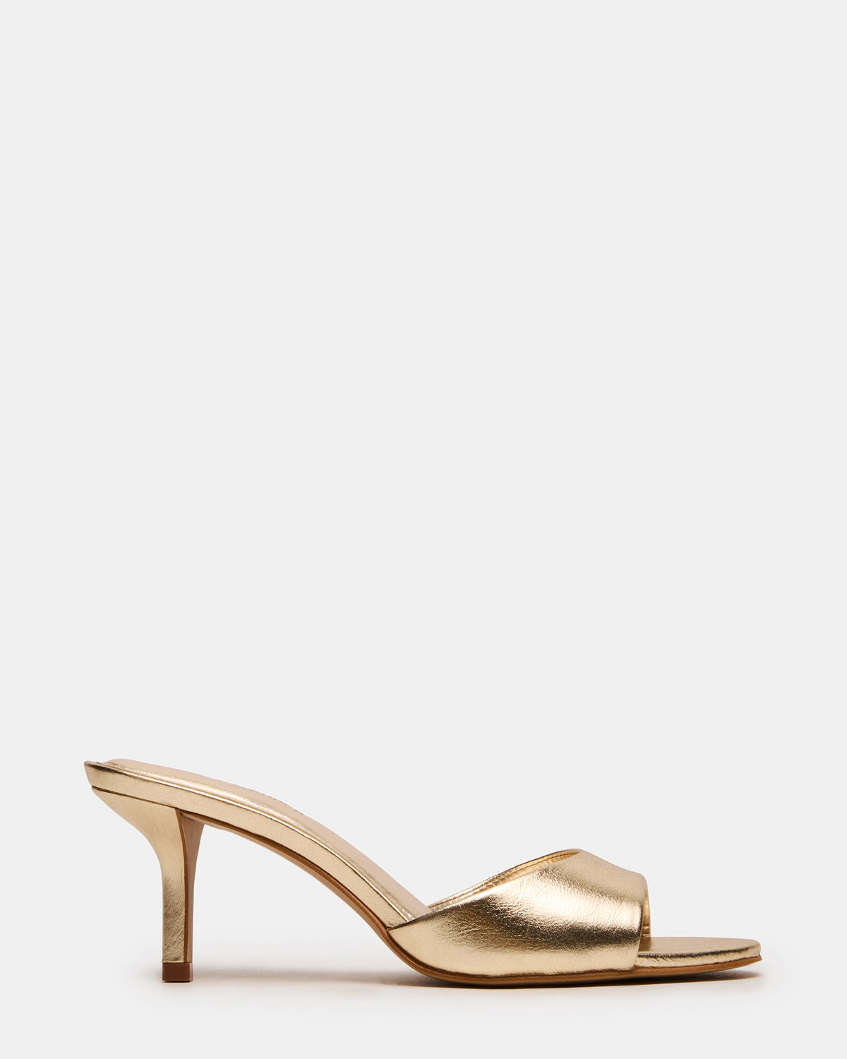 KENDRIX Gold Leather Mule Stiletto Women's Heel Steve Madden GOLD LEATHER