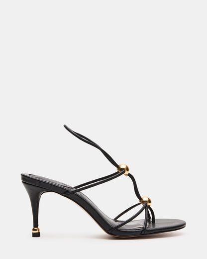 RAMOS Black Strappy Stiletto Women's Heel Steve Madden BLACK