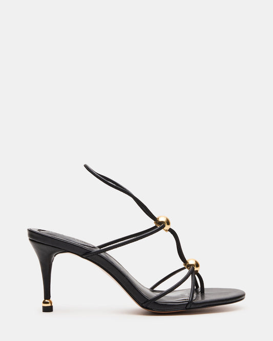 RAMOS Black Strappy Stiletto Women's Heel Steve Madden BLACK