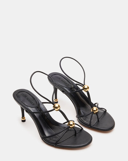 RAMOS Black Strappy Stiletto Women's Heel Steve Madden BLACK