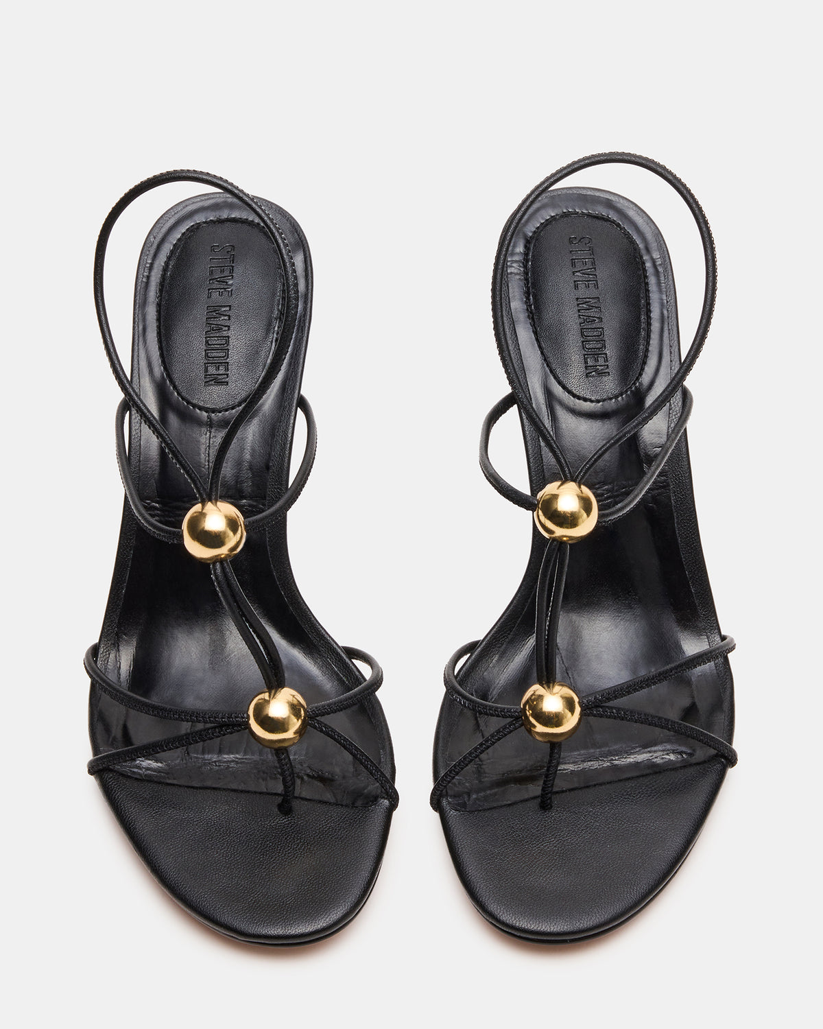 RAMOS Black Strappy Stiletto Women's Heel Steve Madden BLACK