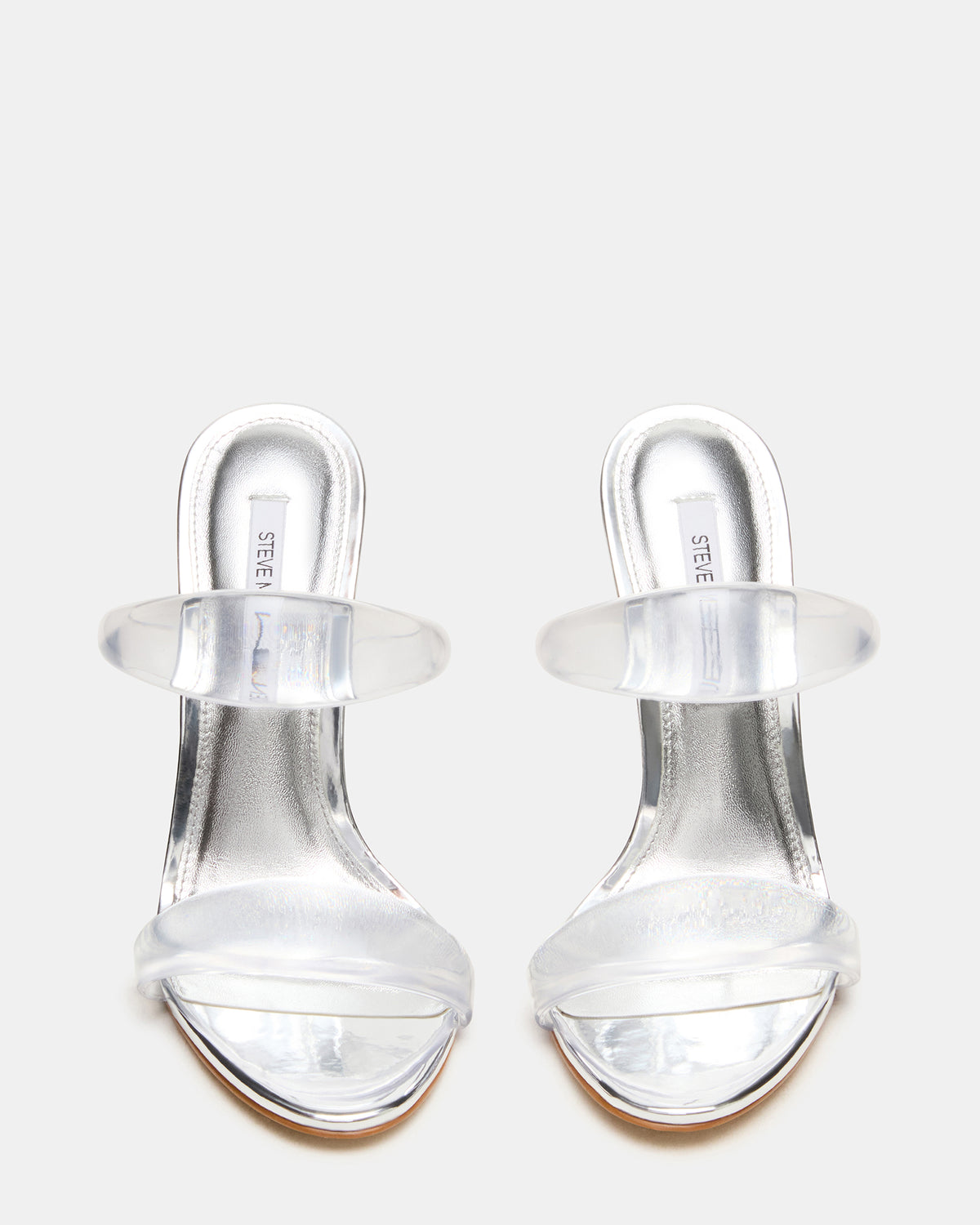 SATURN Jelly Clear Stiletto Mule Women's Heel Steve Madden CLEAR