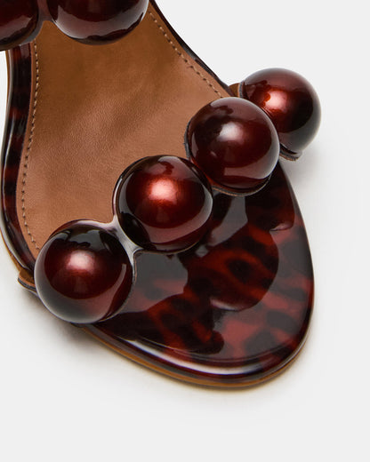 SATURN Beads Tortoise Stiletto Mule Women's Heel Steve Madden TORTOISE
