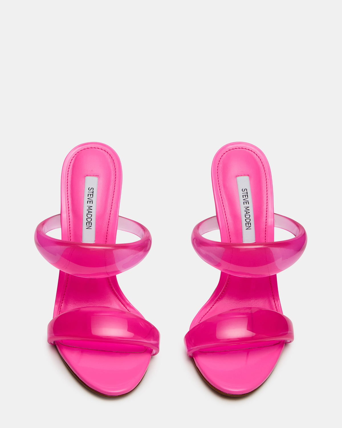 SATURN Jelly Pink Stiletto Mule Women's Heel Steve Madden PINK