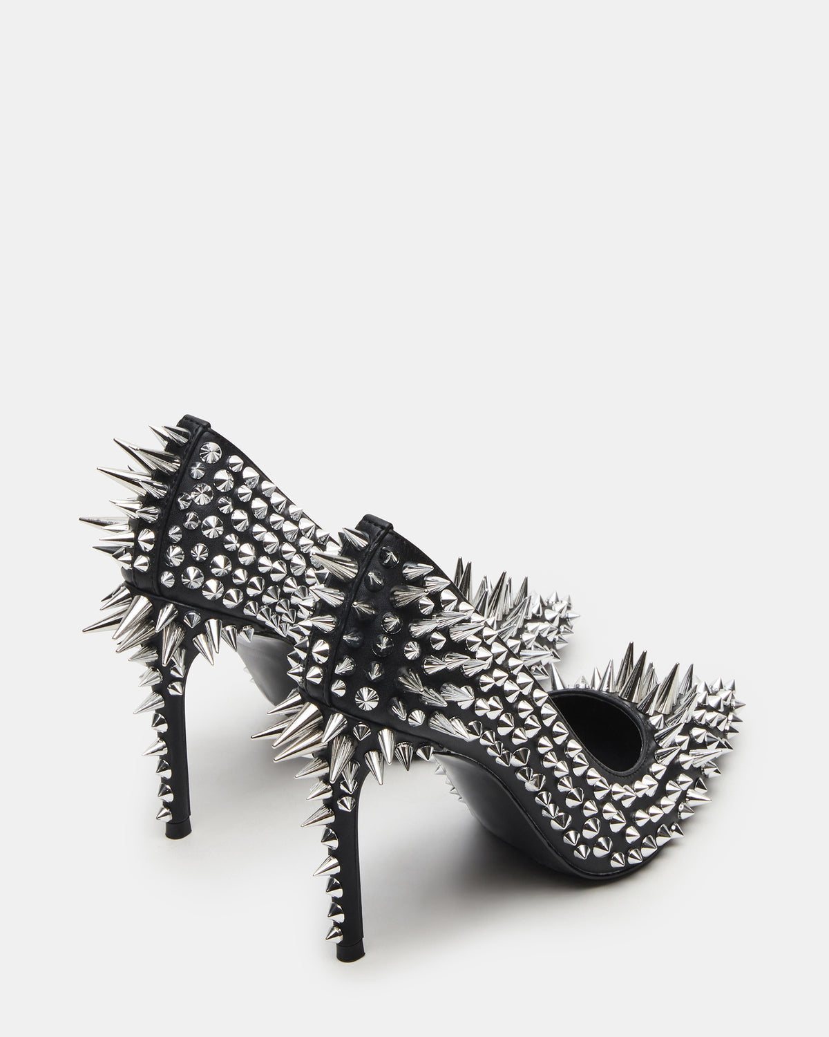 NOIR Black Stud Pointed-Toe Stiletto Pump Women's Heels Steve Madden BLACK