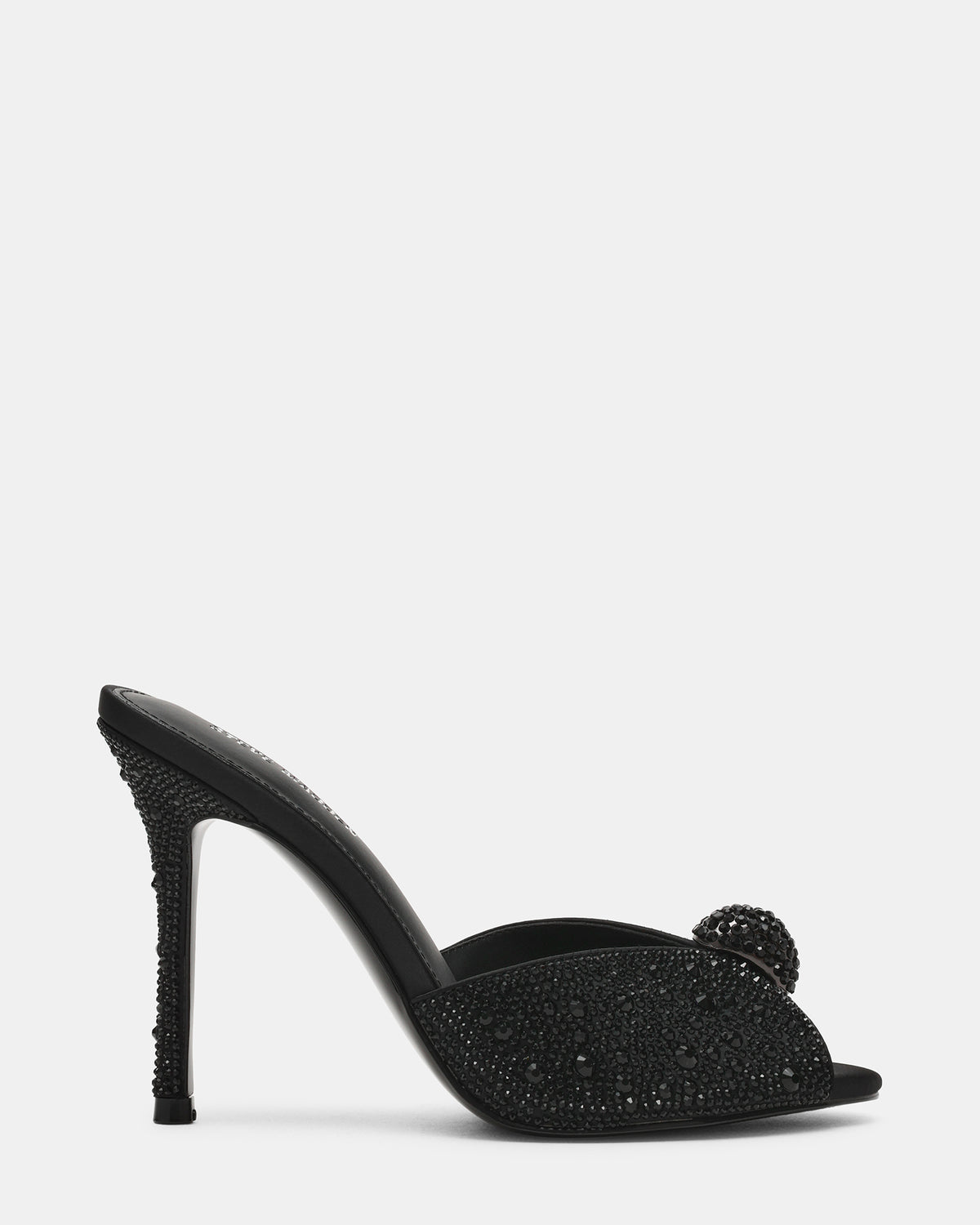 PRIYA Black Rhinestones Mule Women's Heel Steve Madden BLACK