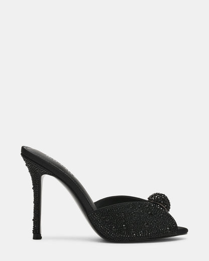 PRIYA Black Rhinestones Mule Women's Heel Steve Madden BLACK