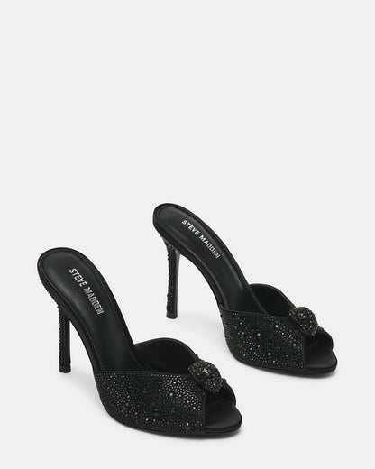 PRIYA Black Rhinestones Mule Women's Heel Steve Madden BLACK