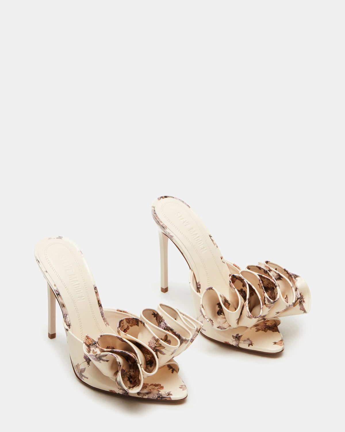 AFFINITY Floral Women's Multi Pointed-Toe Stiletto Mule Heel Steve Madden FLORAL MULTI