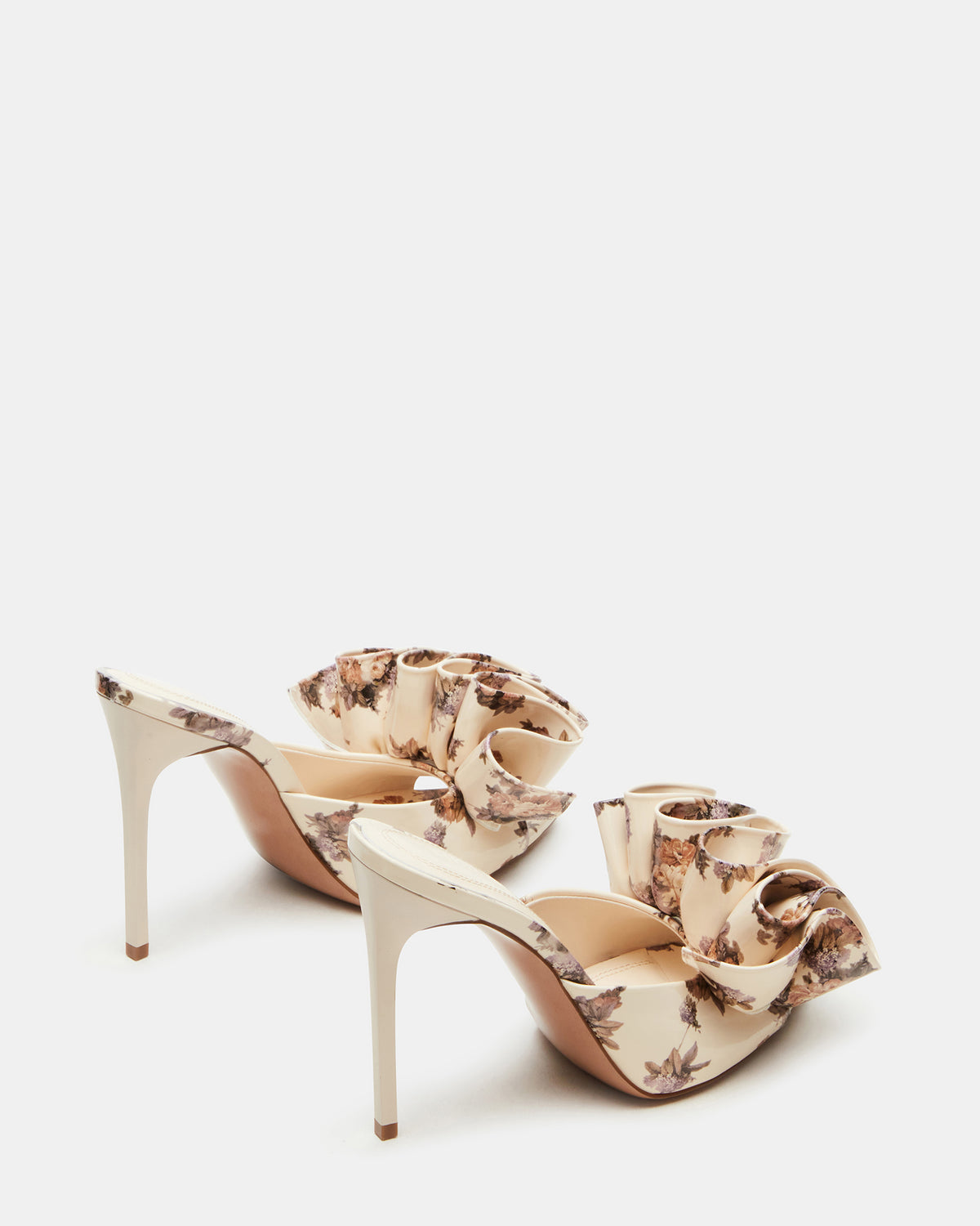 AFFINITY Floral Women's Multi Pointed-Toe Stiletto Mule Heel Steve Madden FLORAL MULTI