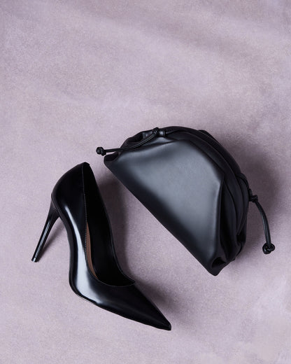 NOIR HEEL AND HAILEE BAG BLACK BUNDLE | Matching Shoe And Bag Steve Madden 5