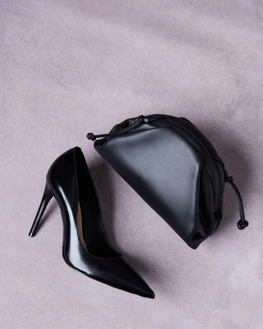 NOIR HEEL AND HAILEE BAG BLACK BUNDLE | Matching Shoe And Bag Steve Madden 5