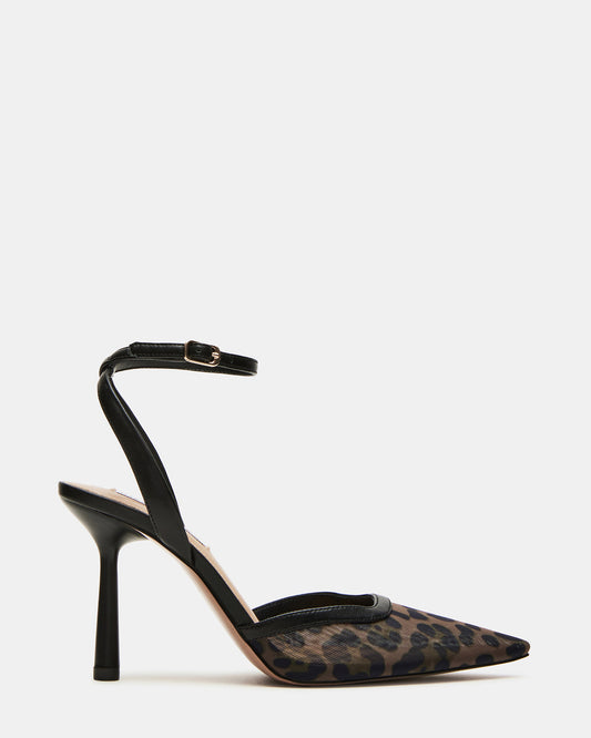 ALLIANCE Mesh Leopard Pointed-Toe Pump Women's Heel Steve Madden LEOPARD