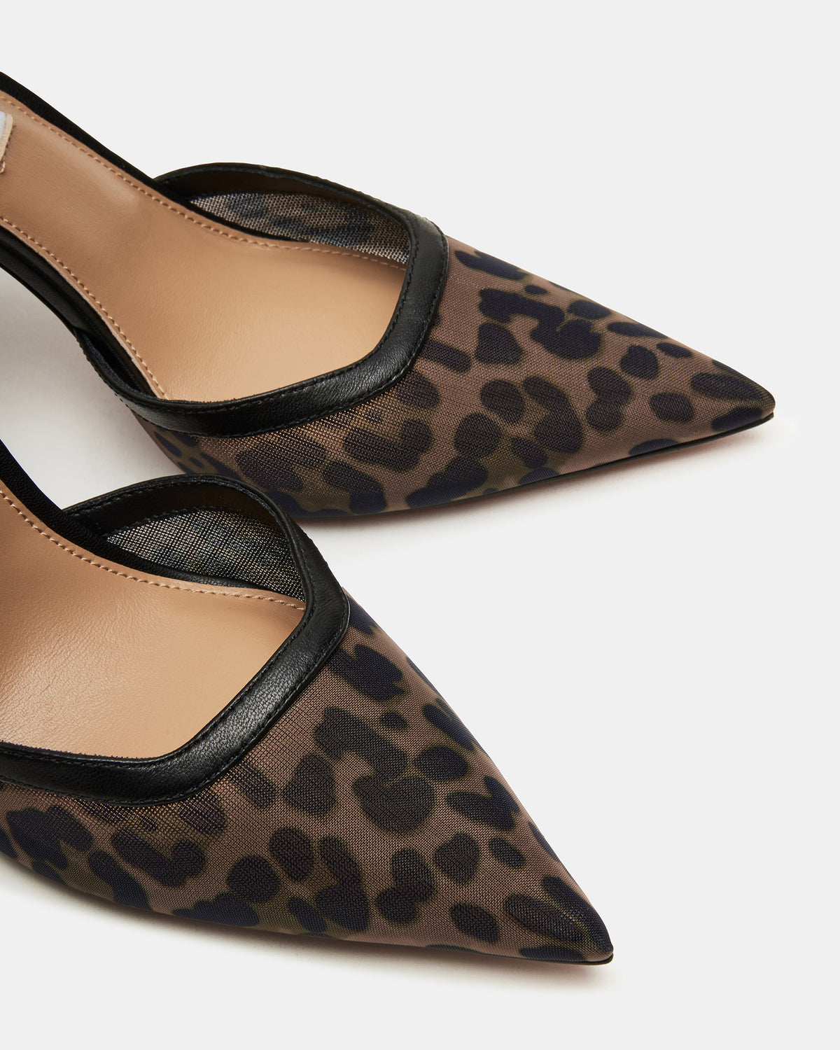 ALLIANCE Mesh Leopard Pointed-Toe Pump Women's Heel Steve Madden LEOPARD