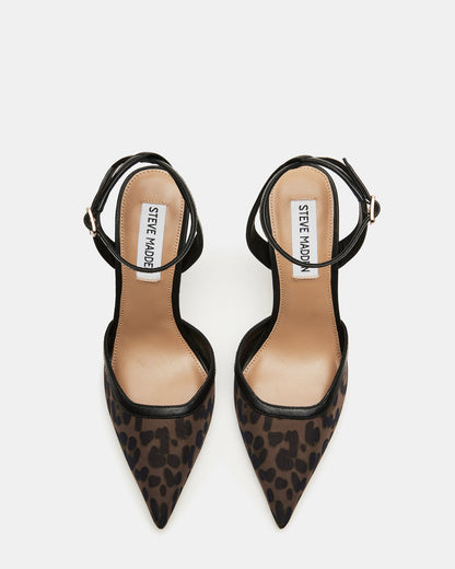 ALLIANCE Mesh Leopard Pointed-Toe Pump Women's Heel Steve Madden LEOPARD
