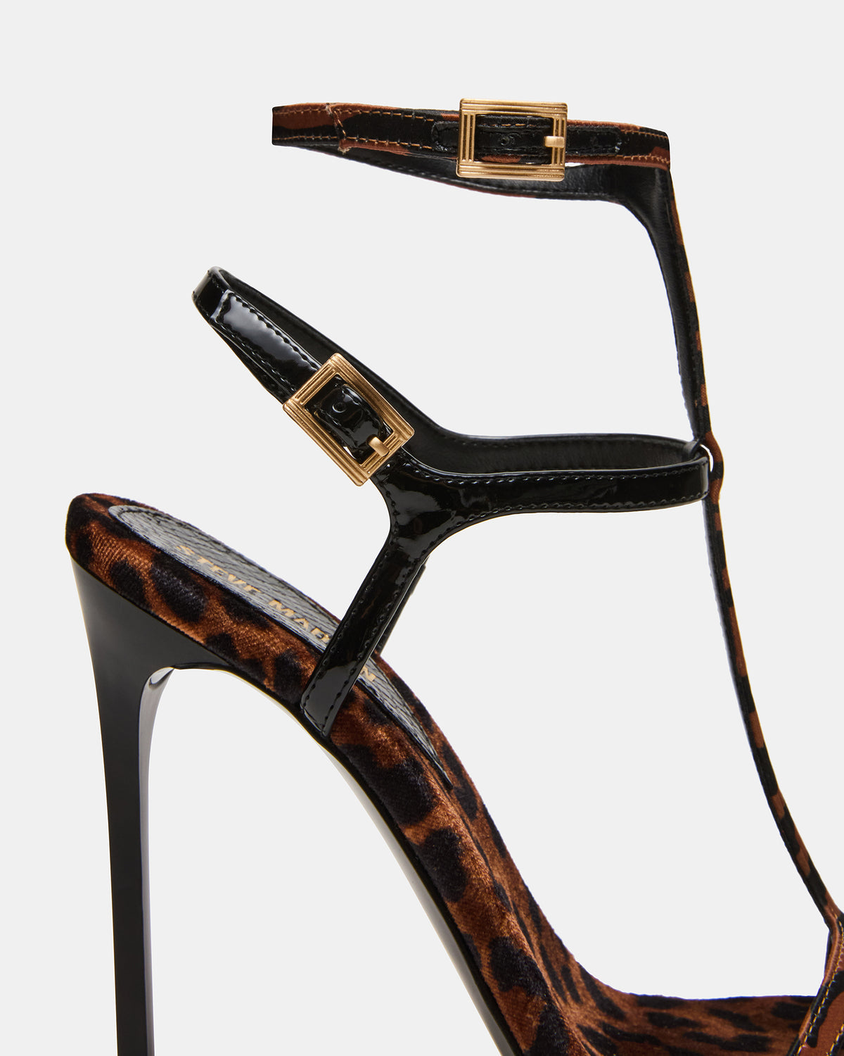 SALMA Animal Multi Stiletto Strappy Open-Toe Ankle Strap Women's Heel Steve Madden ANIMAL MULTI