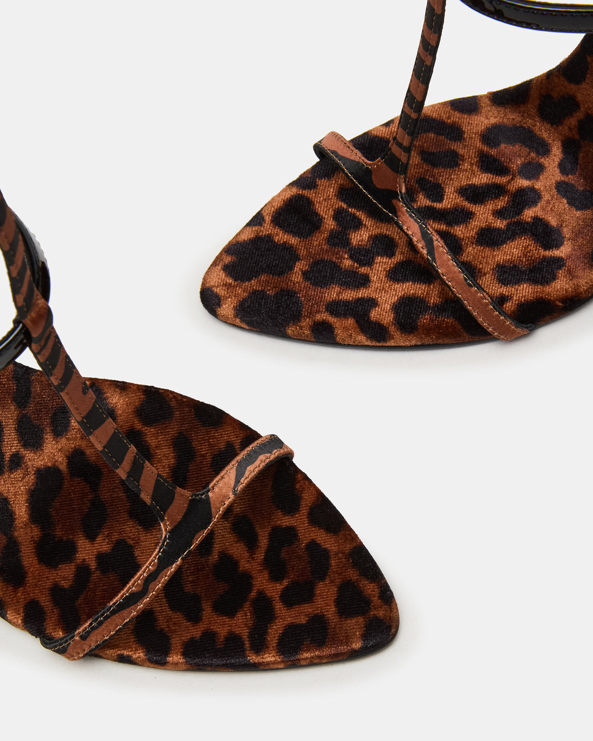 SALMA Animal Multi Stiletto Strappy Open-Toe Ankle Strap Women's Heel Steve Madden ANIMAL MULTI