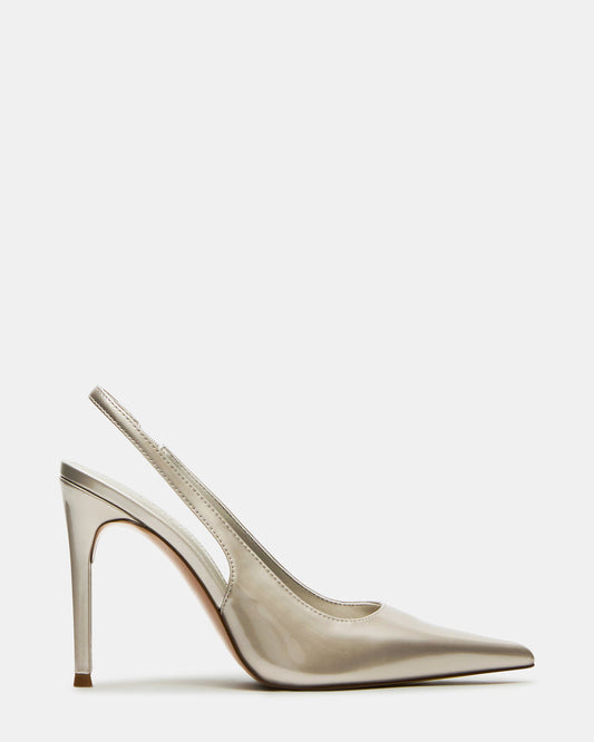 REYES Champagne Slingback Stiletto Pointed-Toe Pump Women's Heel