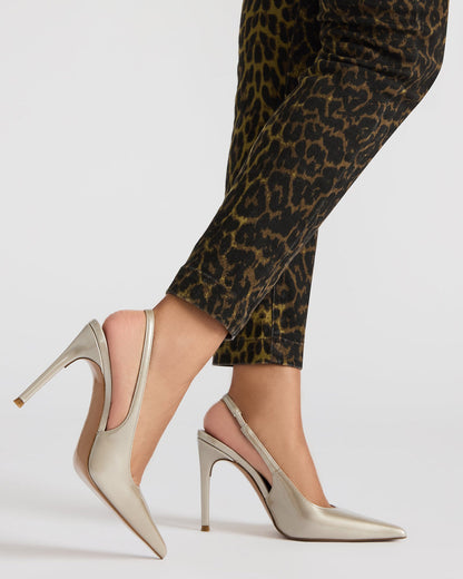 REYES Champagne Slingback Stiletto Pointed-Toe Pump Women's Heel Steve Madden CHAMPAGNE