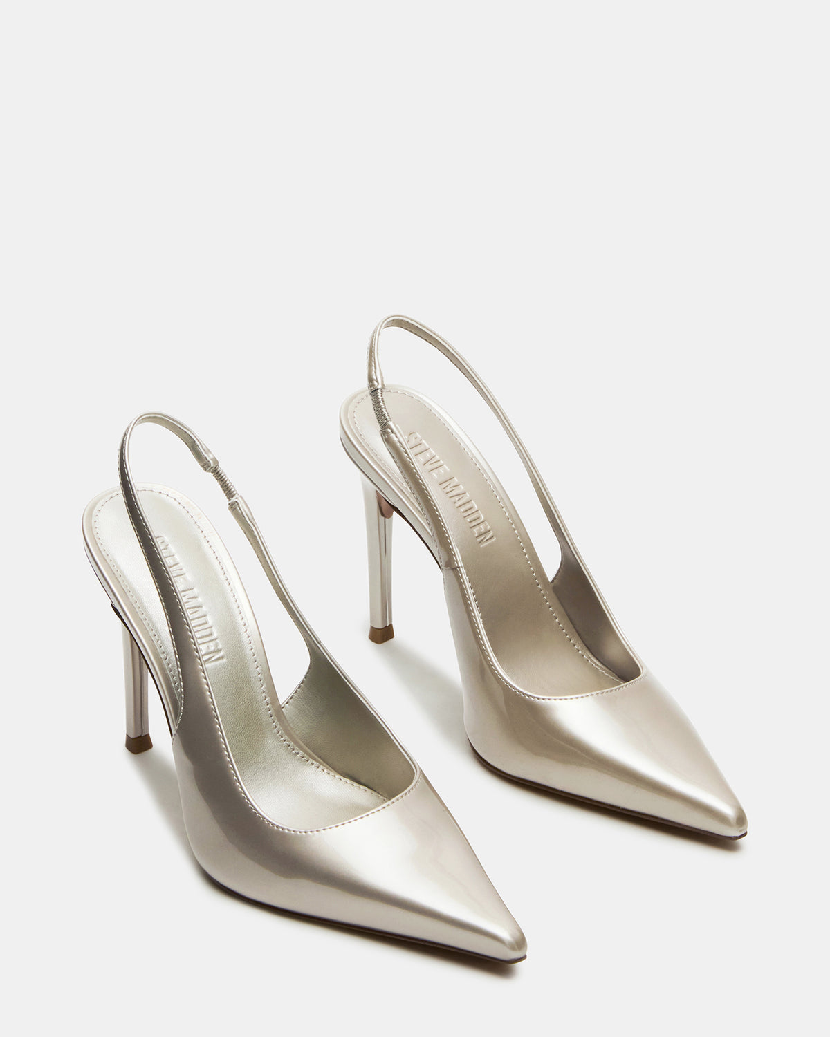 REYES Champagne Slingback Stiletto Pointed-Toe Pump Women's Heel Steve Madden CHAMPAGNE